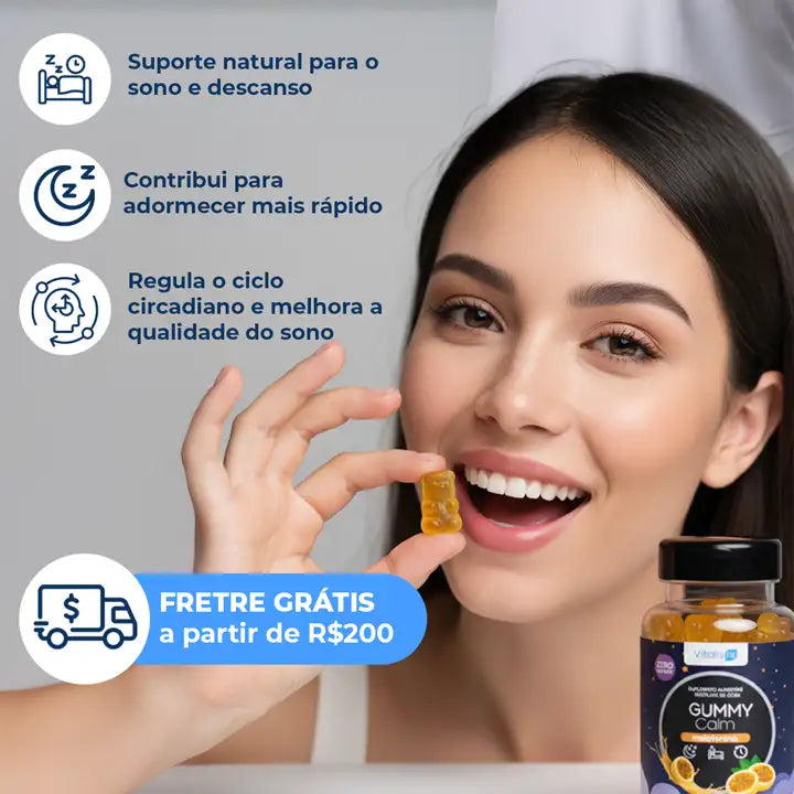 Melatonina em Goma Sabor Maracujá 105g