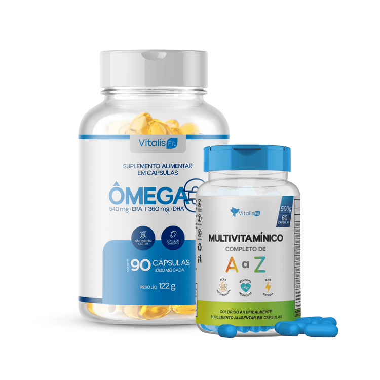 Kit Omega 3 + Multivitaminico - Vitalis Fit