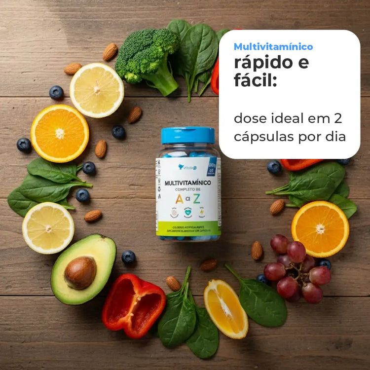 Multivitamínico Vitalis Fit de A a Z - 60 Cápsulas