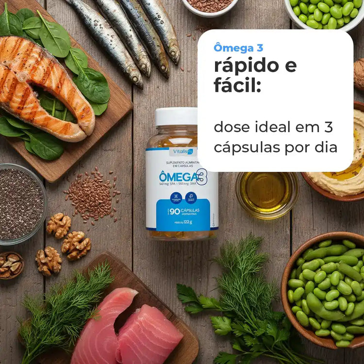 Ômega 3 Vita 1050mg 540 Epa 360dha - 90 Cápsulas Vitalis Fit