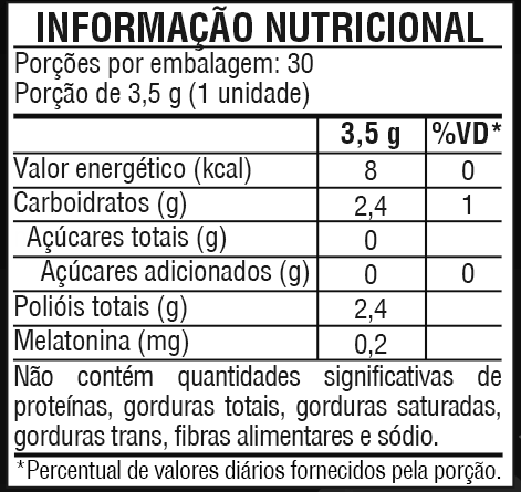 12 potes - Gummy Calm Melatonina Sabor Maracujá 105g - Vitalis Fit
