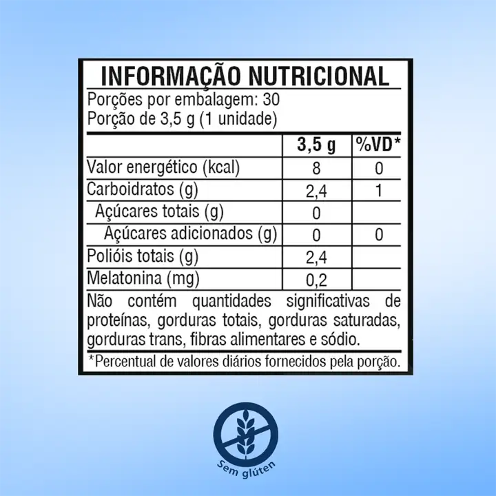 Melatonina em Goma Sabor Maracujá 105g
