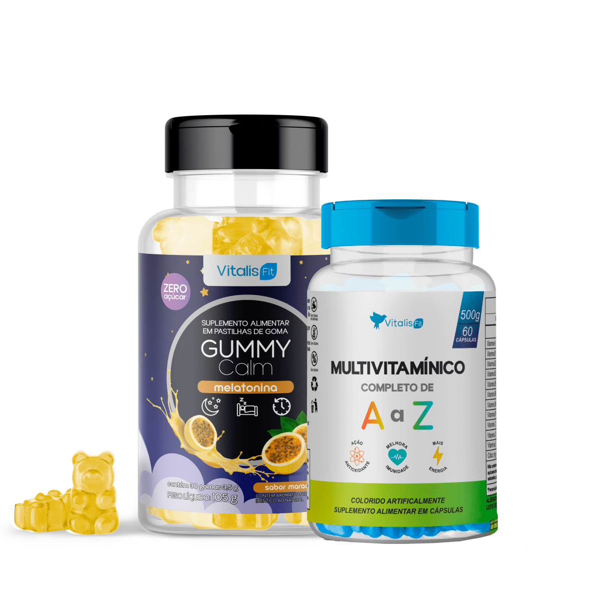 Kit Gummy Calm + Multivitamínico - Vitalis Fit