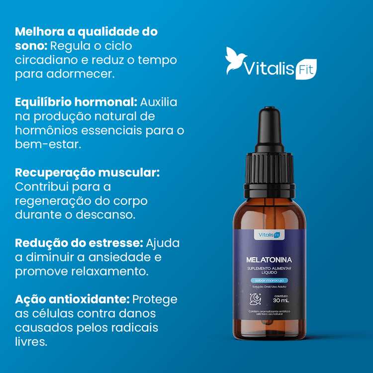 Kit Multivitamínico + Melatonina - Vitalis Fit